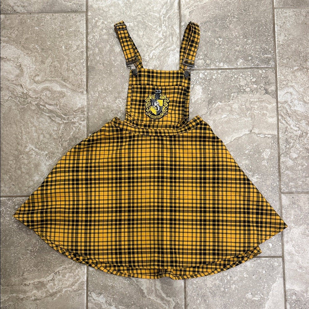 Harry Potter Hufflepuff Plaid Skirtall Sz XS